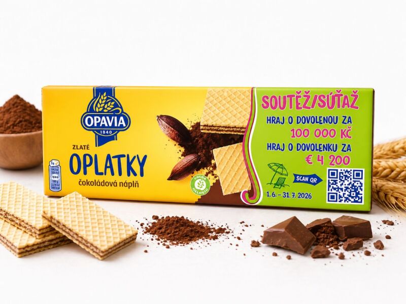 Opavia Zlaté Oplatky - čokoládové, 146 g